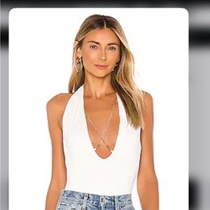 Superdown white bodysuit brand new